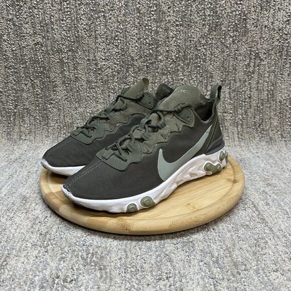 Nike React Element 55 Trainers Sneakers Green Women’s Size 7.5 BQ2728-302 Used - Picture 1 of 8